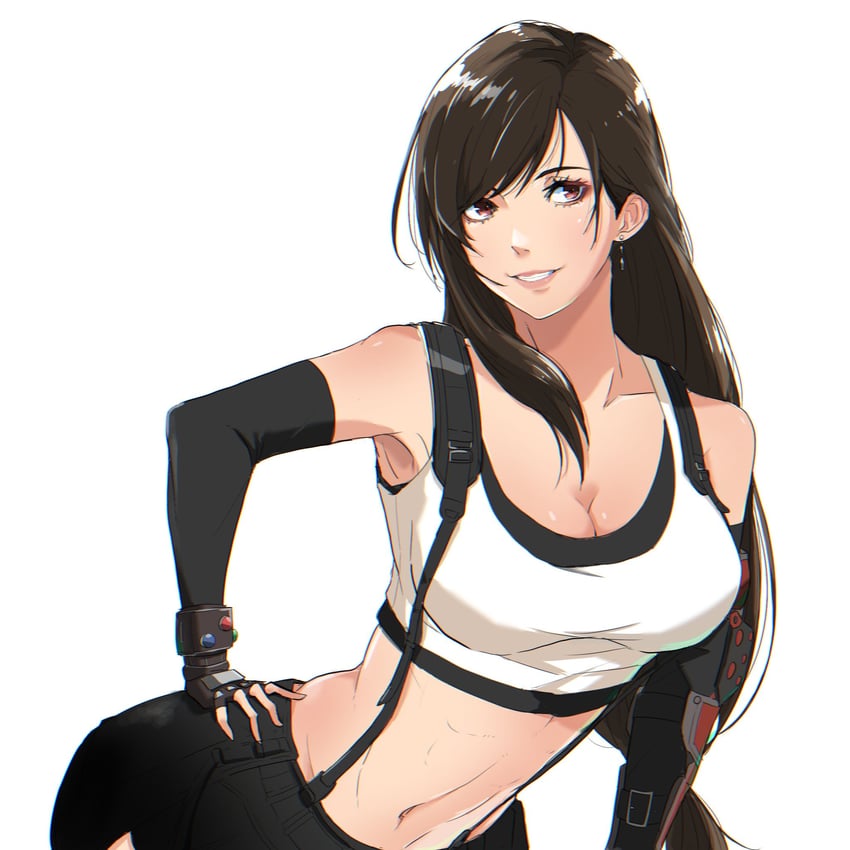 tifa lockhart (final fantasy and 2 more) drawn by crazy02oekaki