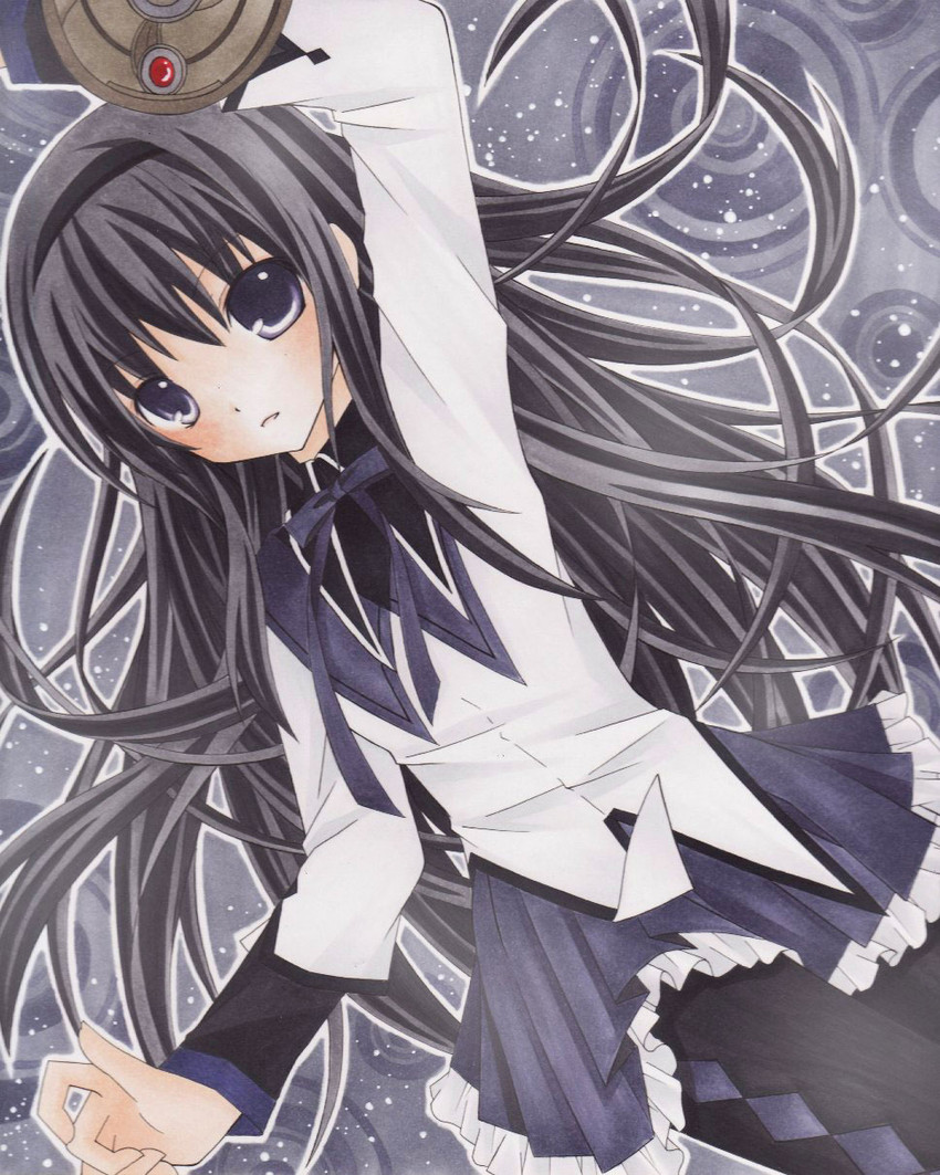 akemi homura (mahou shoujo madoka magica) drawn by fuuki_oto_(suzu_no_ne_monogatari)