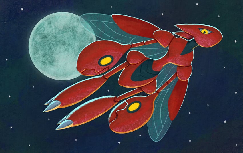 scizor (pokemon and 1 more) drawn by hashi96