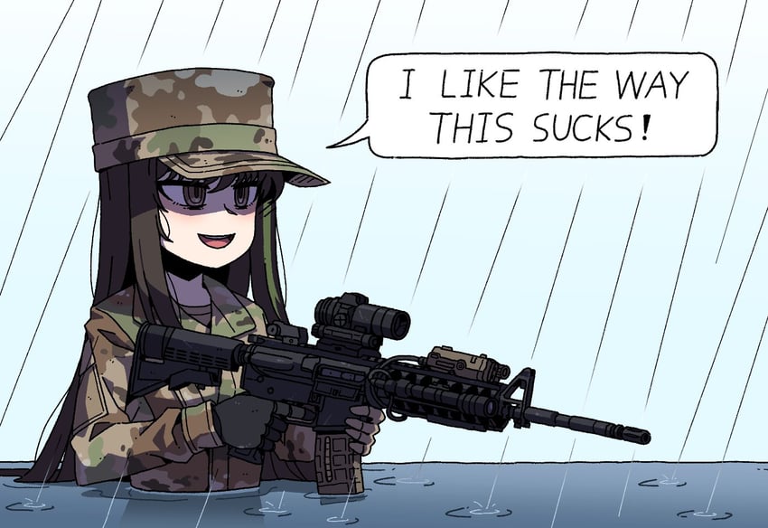 m4a1 (girls' frontline and 1 more) drawn by karepack