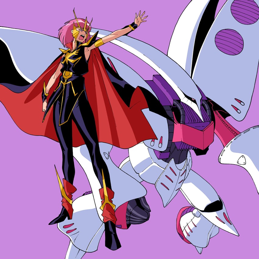 haman karn and qubeley (gundam and 1 more) drawn by kawoshiki