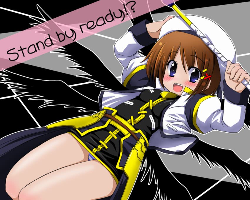 yagami hayate (lyrical nanoha and 2 more) drawn by kazami_ruku