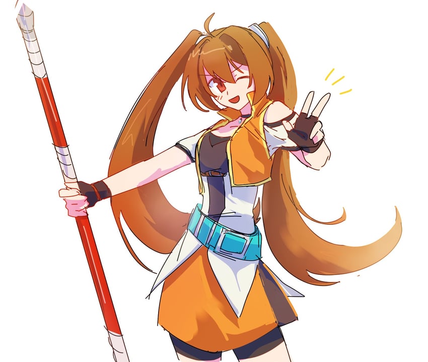 estelle bright (eiyuu densetsu and 3 more) drawn by rai_5555_ruuri