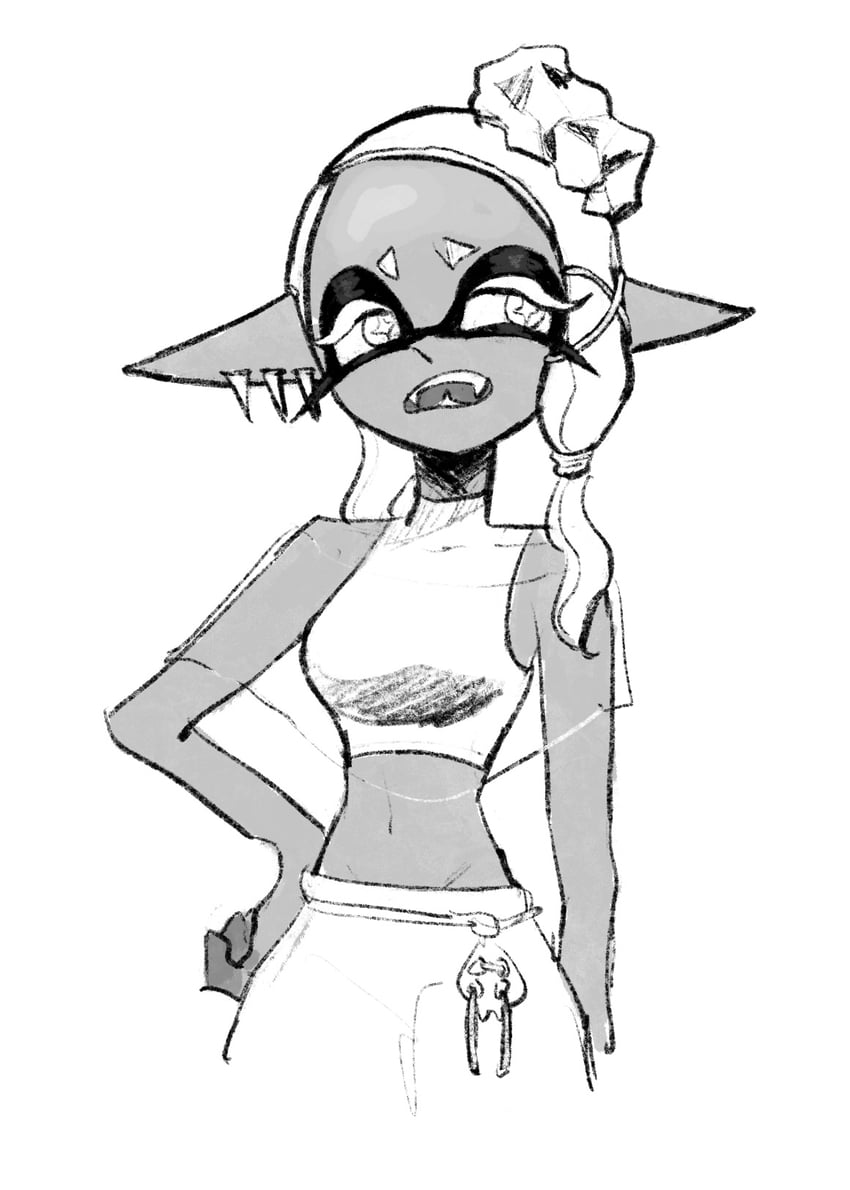 frye (splatoon and 1 more) drawn by hyper_chikuwabu