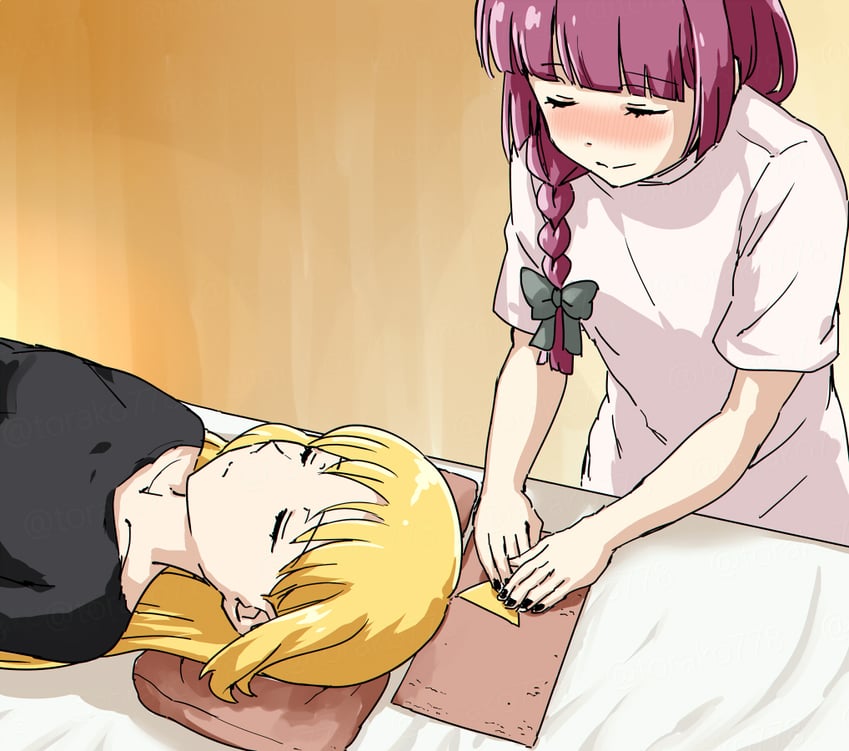 hiroi kikuri and ijichi seika (bocchi the rock!) drawn by torako_(toramaru)