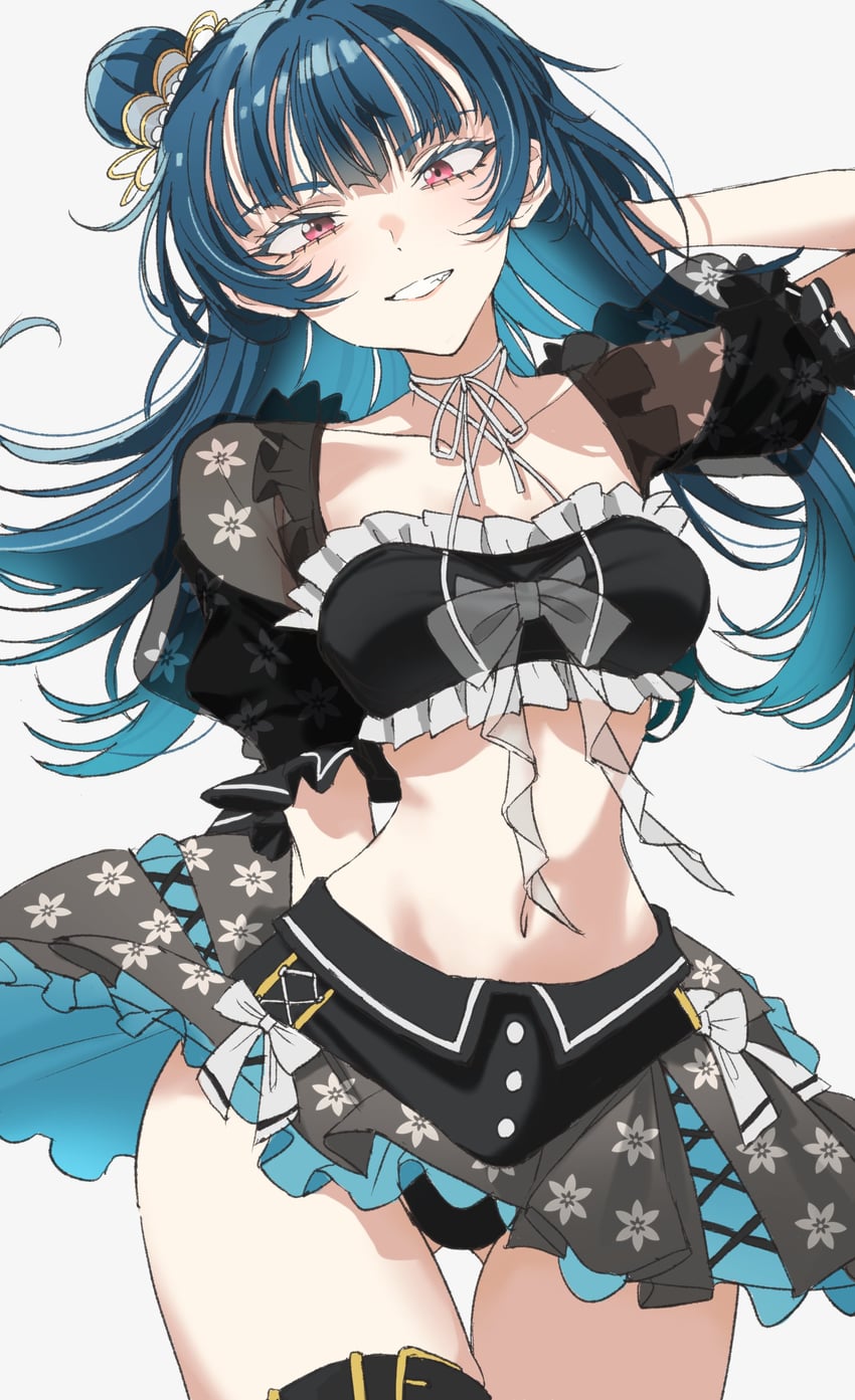 tsushima yoshiko (love live! and 1 more) drawn by fuu_taro