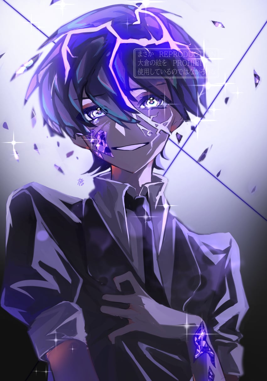 scaramouche (genshin impact and 1 more) drawn by nero_hanken