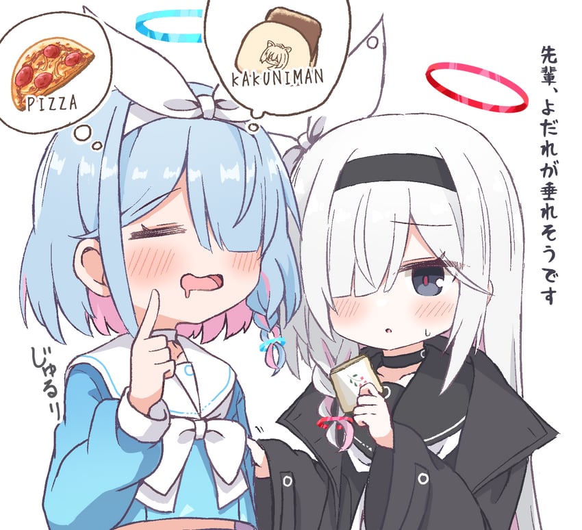 arona and plana (blue archive) drawn by hachikari_(hachi_karintou)
