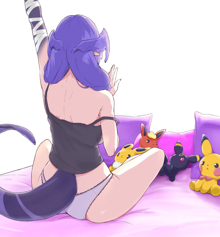 pikachu, eevee, umbreon, selen tatsuki, and flareon (pokemon and 2 more) drawn by suma_(sumairuzu)