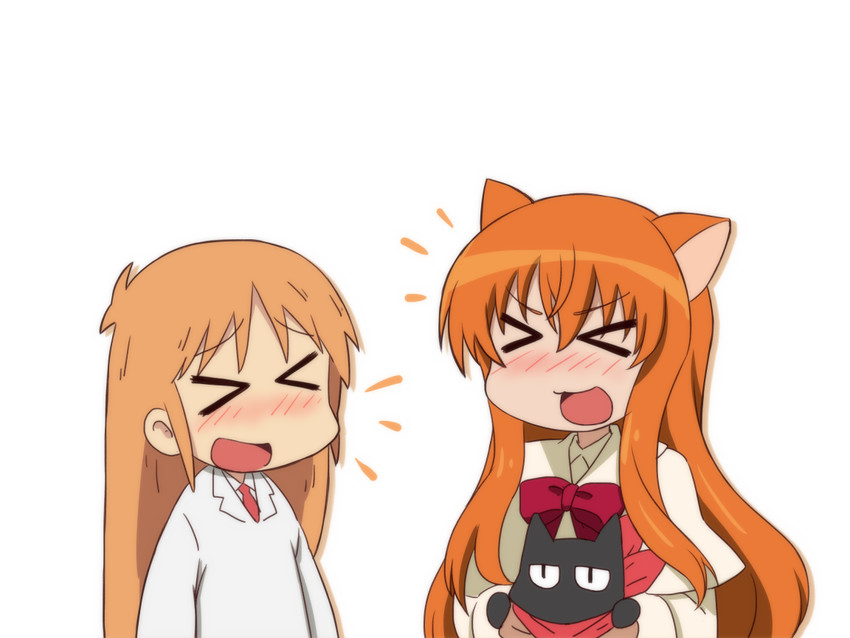 professor shinonome, sakamoto, and ricotta elmar (nichijou and 1 more) drawn by mizushima_(p201112)