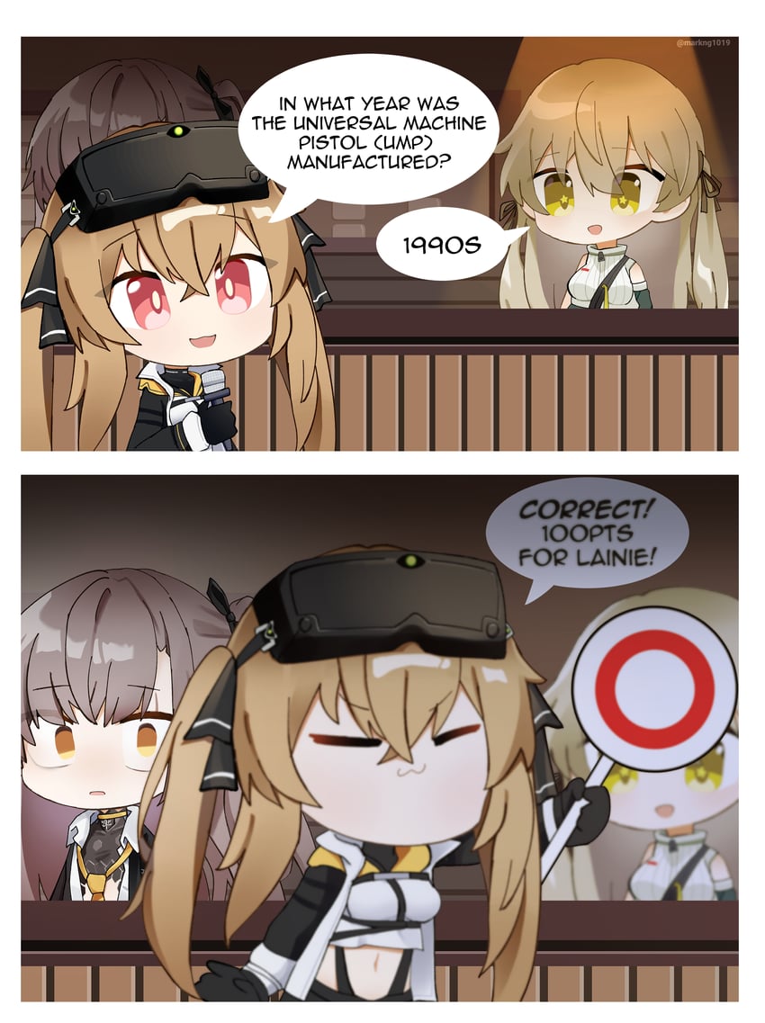 ump45, ump9, ump40, leva, lenna, and 1 more (girls' frontline and 1 more) drawn by mark1019
