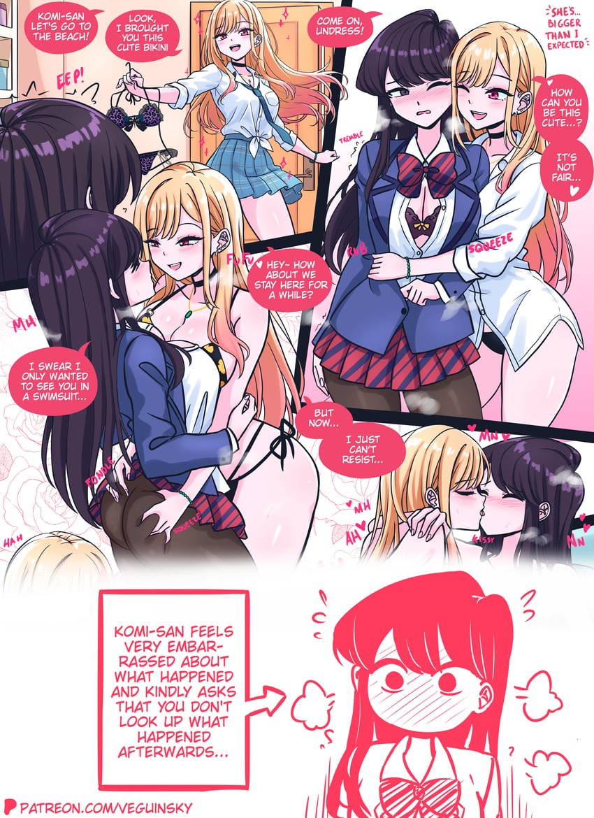 kitagawa marin and komi shouko (sono bisque doll wa koi wo suru and 1 more) drawn by vewuinsky