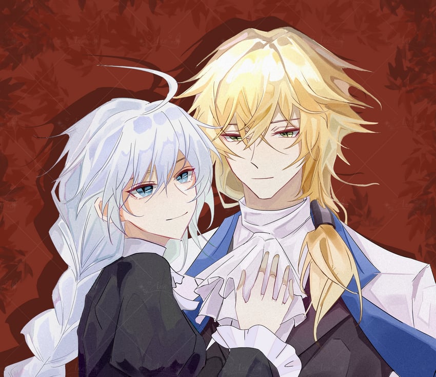 kallen kaslana and otto apocalypse (honkai and 1 more) drawn by shenyan22790