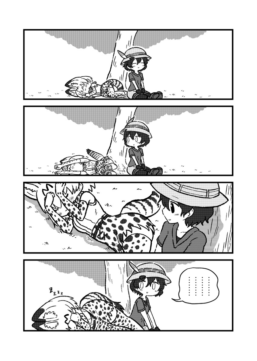 serval and kaban (kemono friends) drawn by kotobuki_(tiny_life)