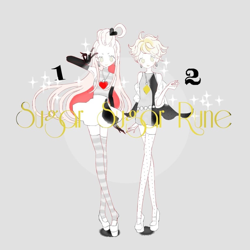 chocolat meilleure and vanilla mieux (sugar sugar rune) drawn by maeda_(ebcda2)