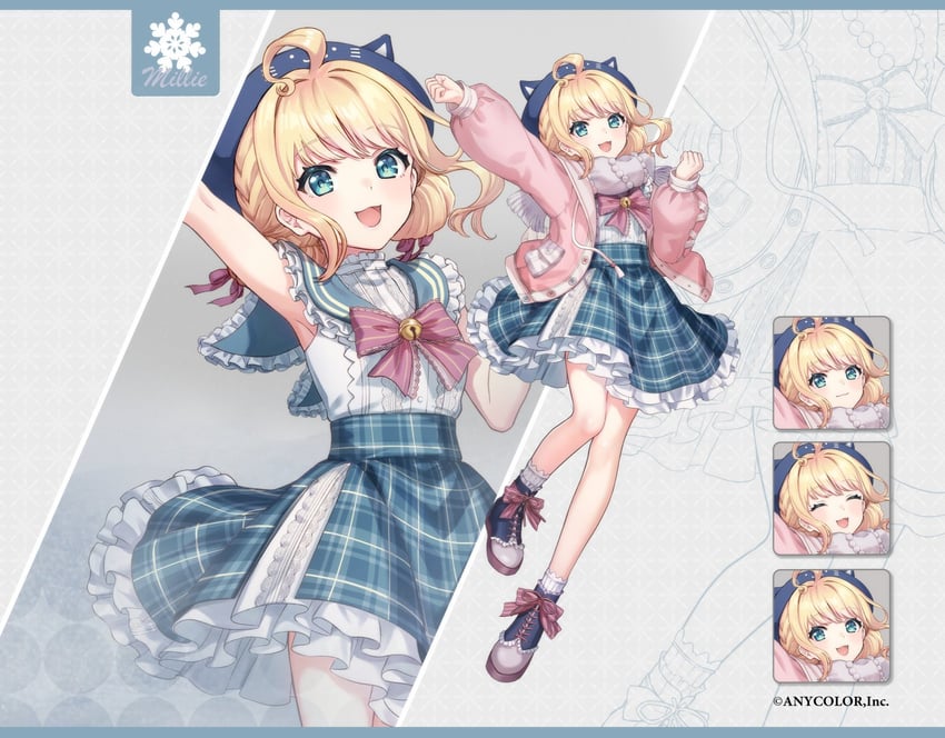 millie parfait (nijisanji and 1 more) drawn by umieekaki
