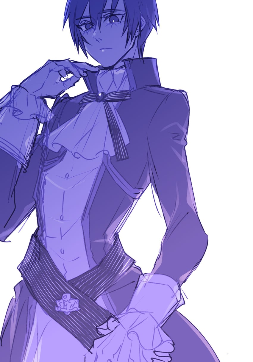 kaito, elluka chirclatia, and karchess crim (vocaloid and 2 more) drawn by nagori_(uusdvedp)