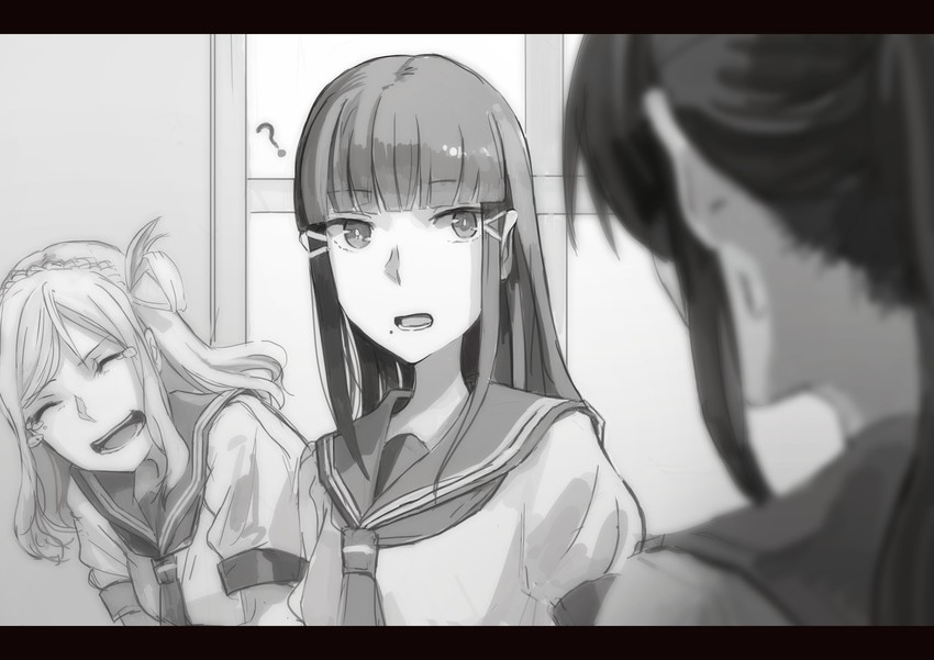matsuura kanan, kurosawa dia, and ohara mari (love live! and 1 more) drawn by kawaoka_sachio