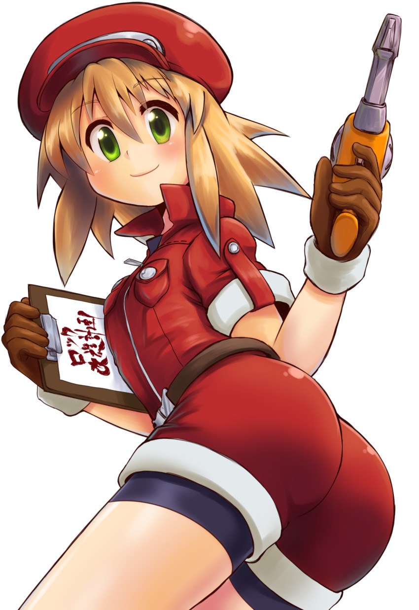 roll caskett (mega man and 1 more) drawn by m.m