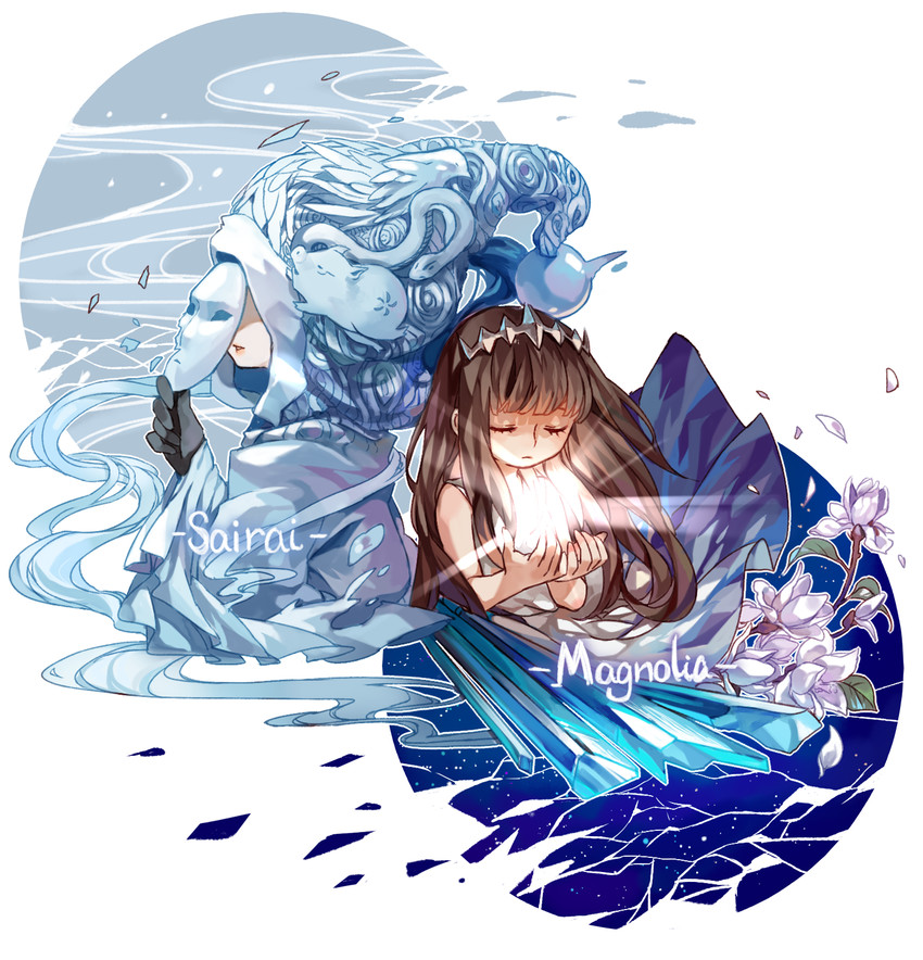 alice and masked lady (deemo and 2 more) drawn by harrymiao