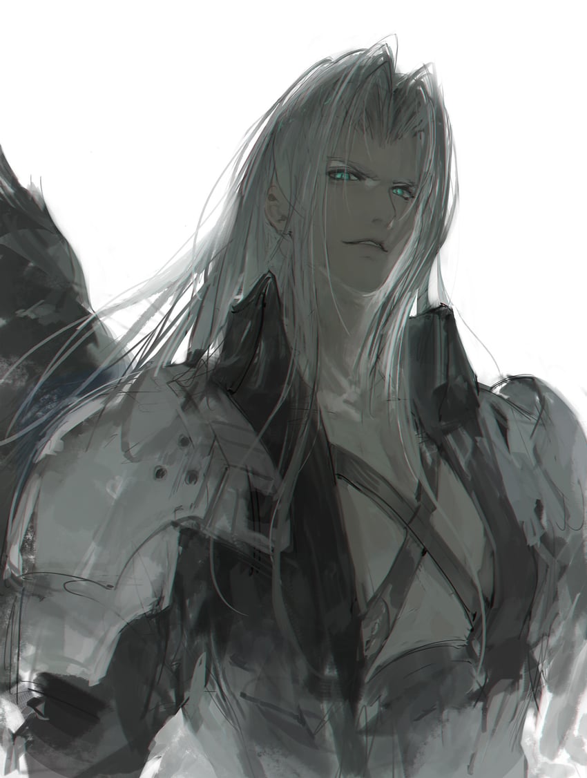 sephiroth (final fantasy and 2 more) drawn by kebory