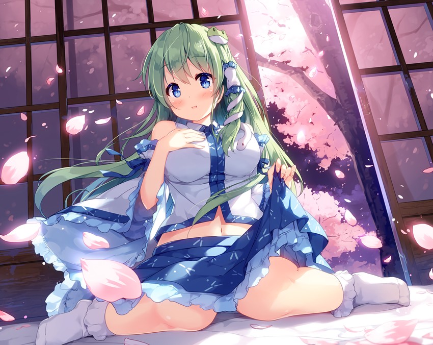 kochiya sanae (touhou) drawn by miyase_mahiro