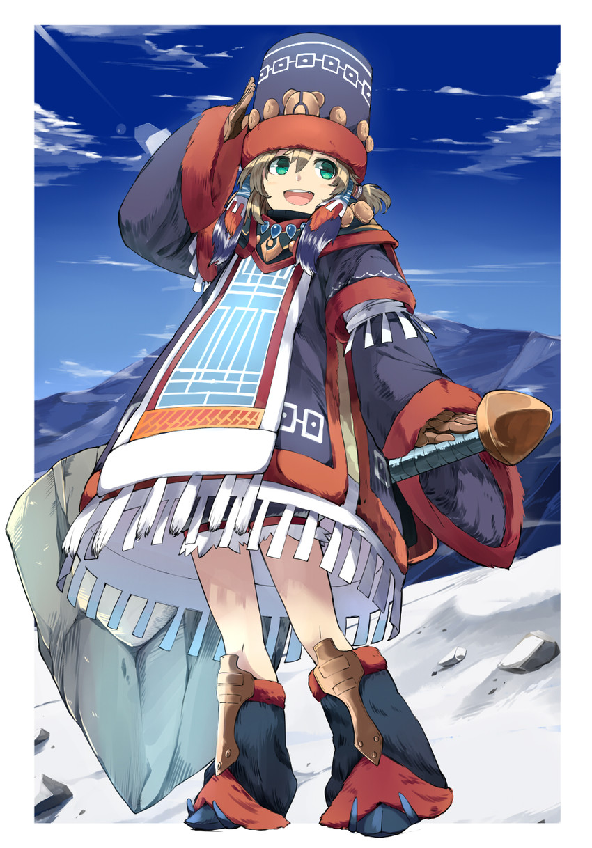 monster hunter (monster hunter and 1 more) drawn by touzai_(poppin_phl95)