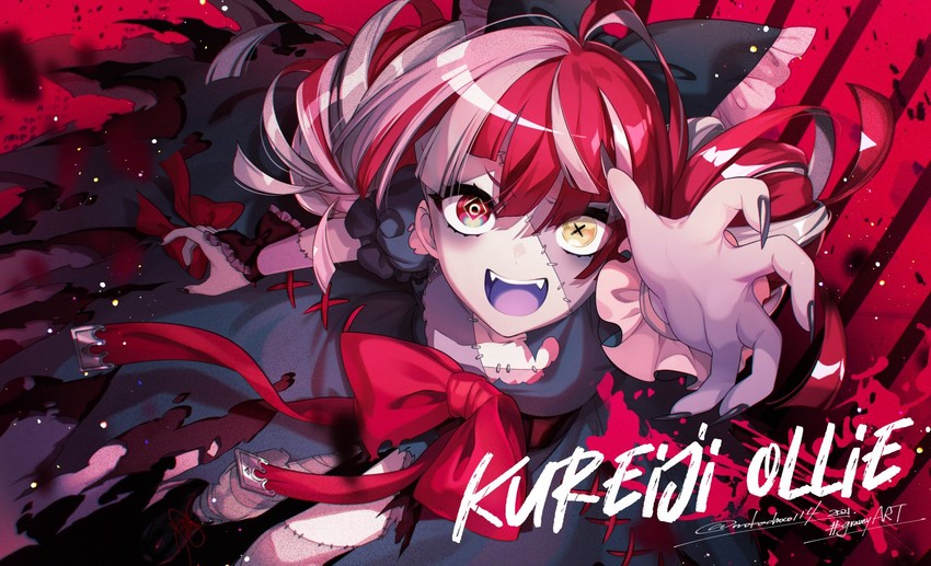 kureiji ollie (hololive and 1 more) drawn by nokachoco114