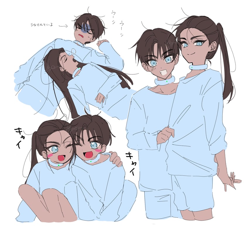 hyuna and hyunwoo (alien stage) drawn by kyon_(zmwh8222)