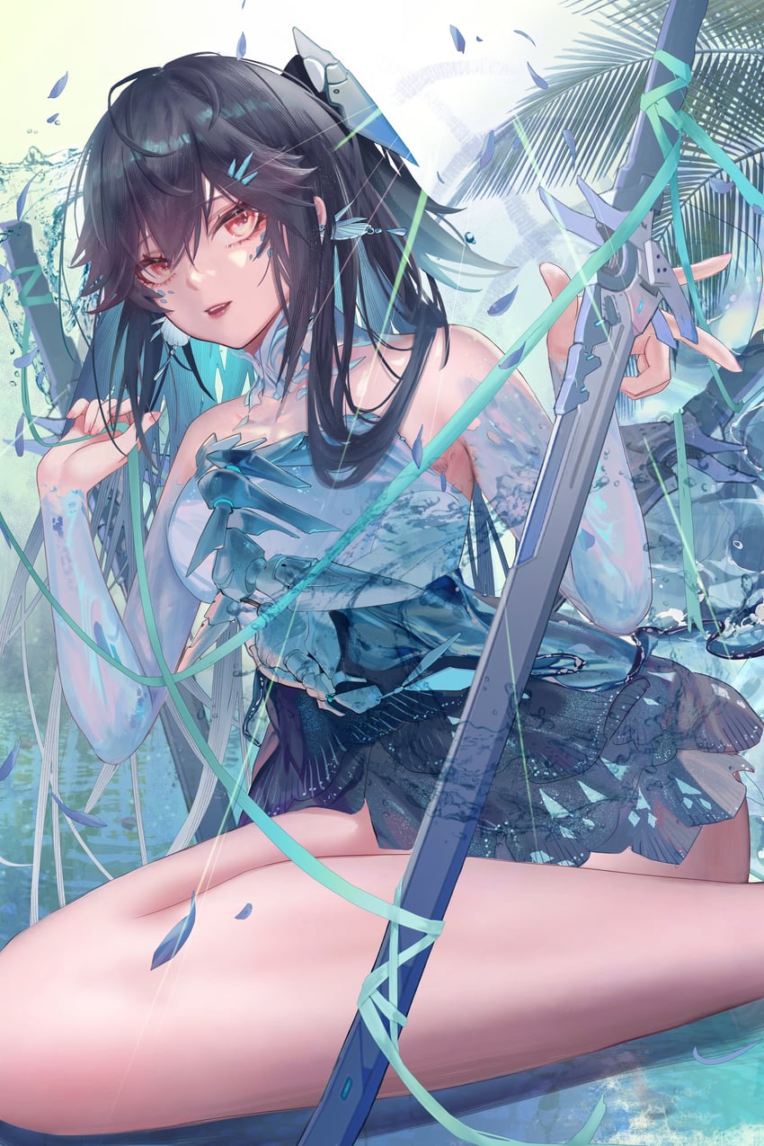 lucia and lucia: plume (punishing: gray raven) drawn by jin_sumire