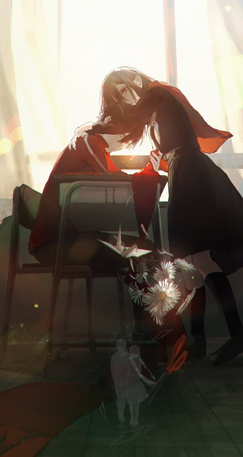 tateyama ayano and kisaragi shintarou (kagerou project) drawn by koooom_23