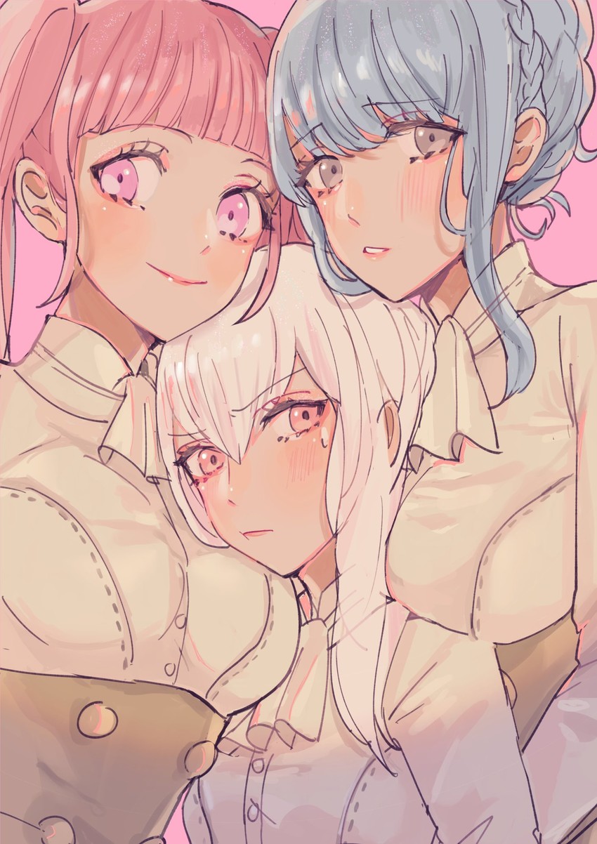 hilda valentine goneril, lysithea von ordelia, and marianne von edmund (fire emblem and 1 more) drawn by yumeutux