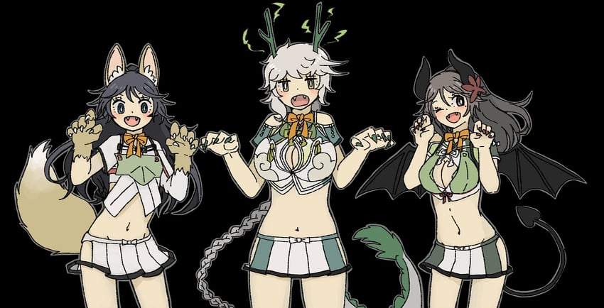 unryuu, katsuragi, amagi, amagi kai, and katsuragi kai (kantai collection) drawn by sachilko_(motiko)