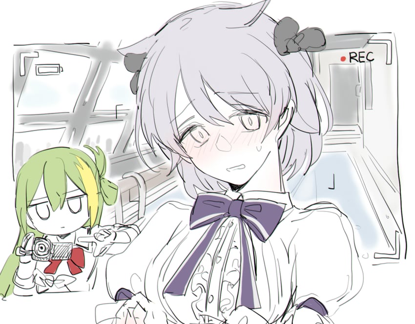 alina gray and azusa mifuyu (mahou shoujo madoka magica and 1 more) drawn by an_sin