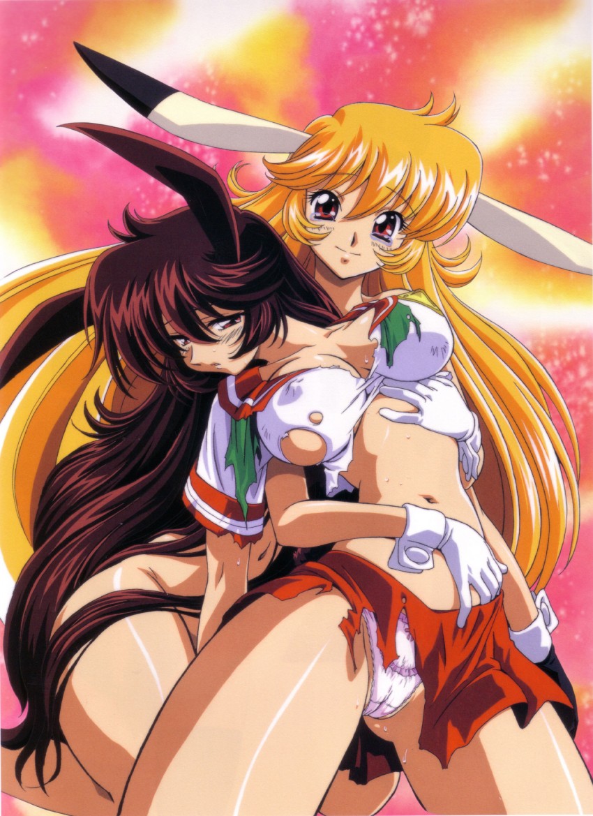 mimika and inaba mikami (usagi-chan de cue!!) drawn by kimura_takahiro