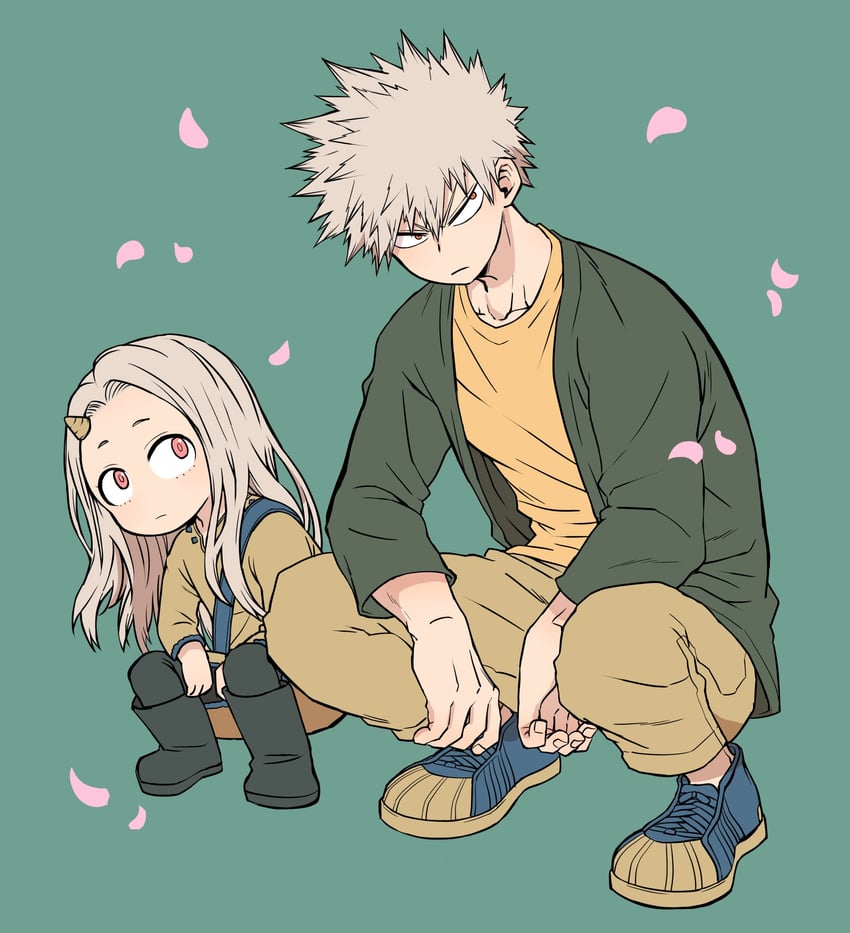 bakugou katsuki and eri (boku no hero academia) drawn by chiyaya