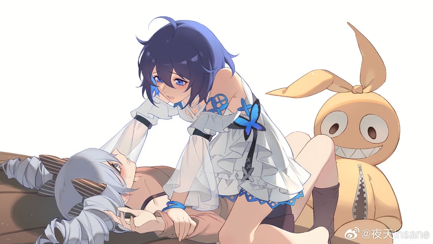 bronya zaychik, seele vollerei, and homu (honkai and 1 more) drawn by insane84699530