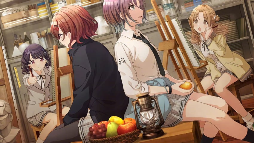 higuchi madoka, asakura toru, fukumaru koito, and ichikawa hinana (idolmaster and 1 more)