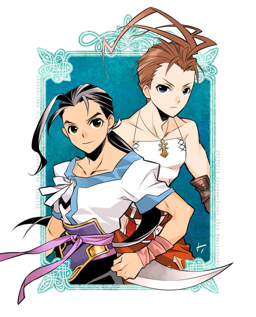 fei fong wong and ashley riot (xenogears and 2 more) drawn by raven_(ambrosia)