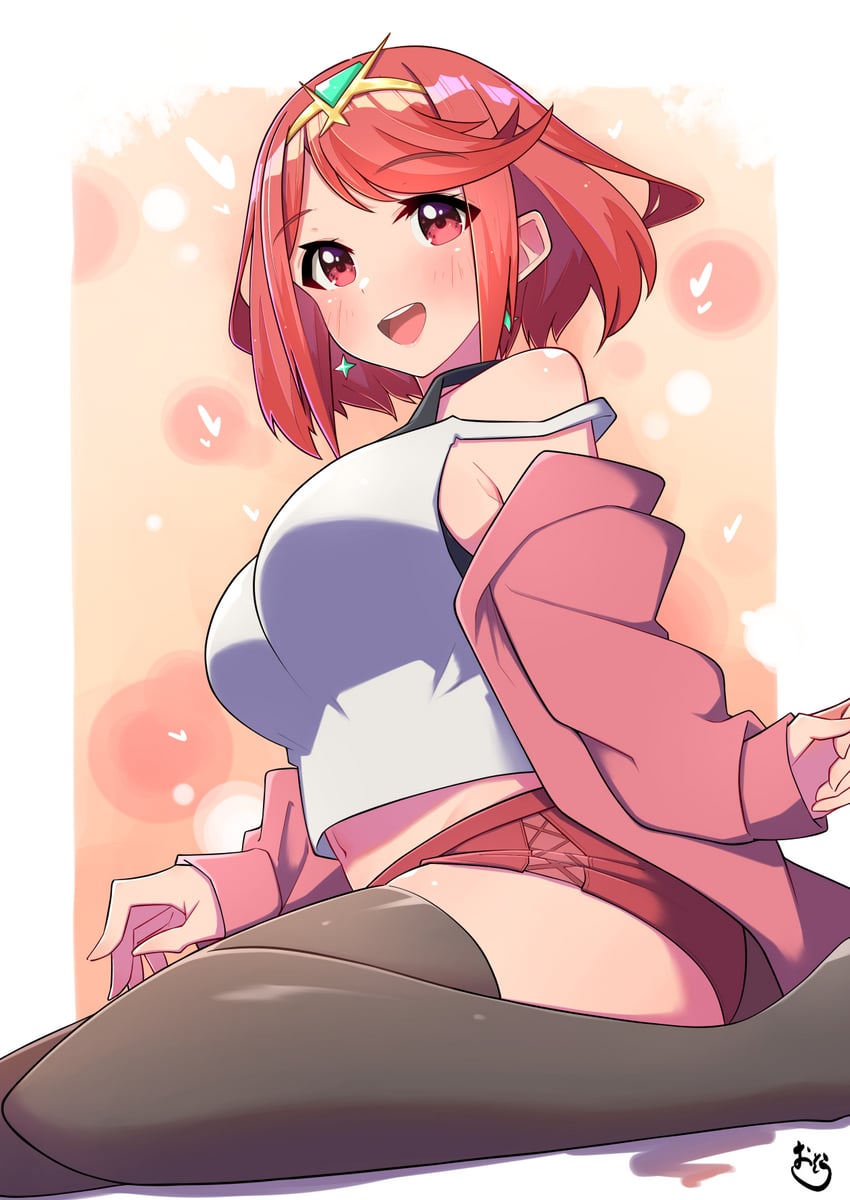pyra (xenoblade chronicles and 1 more) drawn by osora_(judithandlilith)