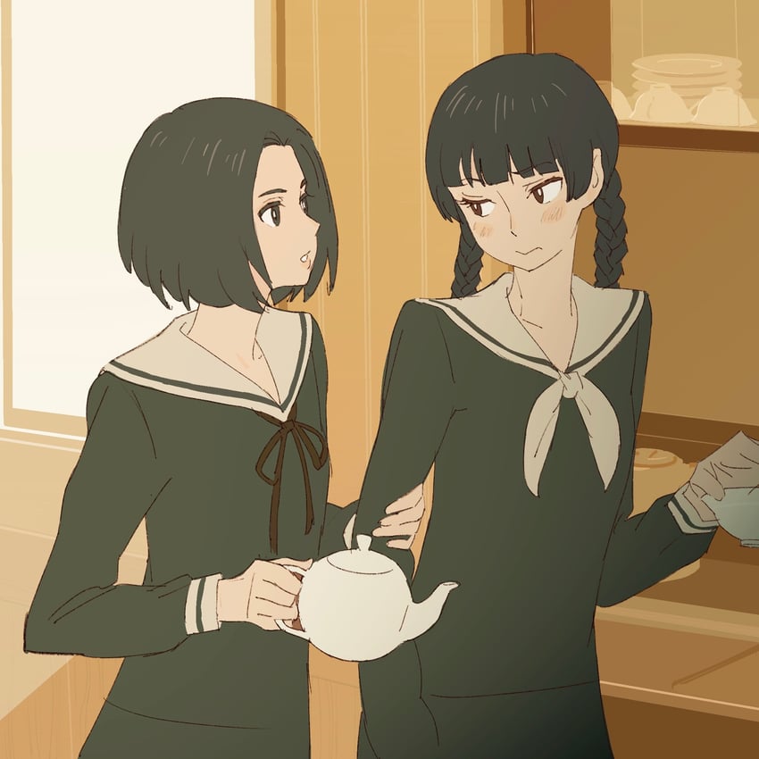 shimazu yoshino and arima nana (maria-sama ga miteru) drawn by 55bata6rou