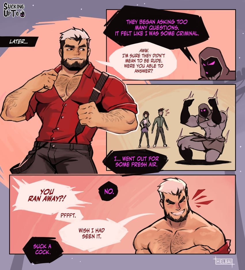 henri and death (sucking up to death) drawn by helbai
