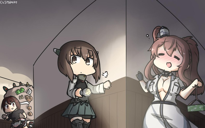taihou, hyuuga, saratoga, saratoga mk ii, taihou kai, and 1 more (kantai collection) drawn by hamu_koutarou