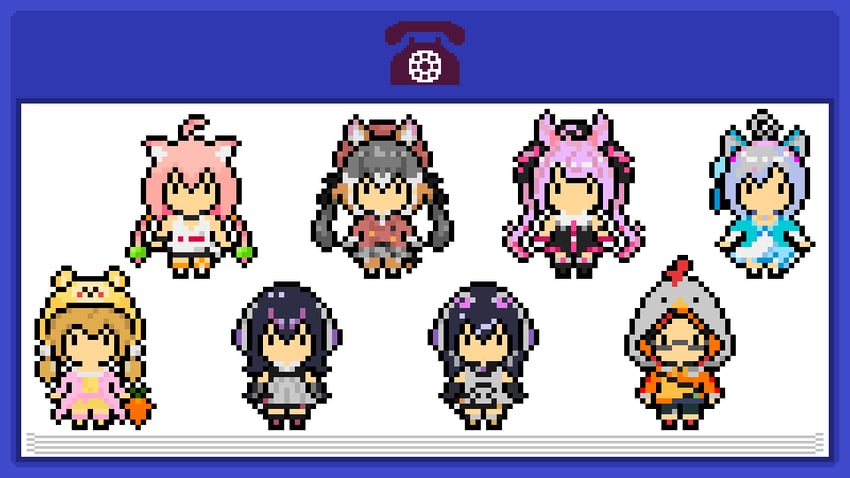 island fox, humboldt penguin, nekomiya hinata, dennou shoujo siro, african penguin, and 3 more (kemono friends and 7 more) drawn by nagoyaka_soften