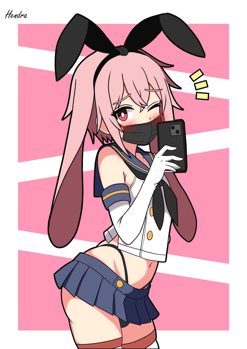 shimakaze and ansel (kantai collection and 1 more) drawn by hendra