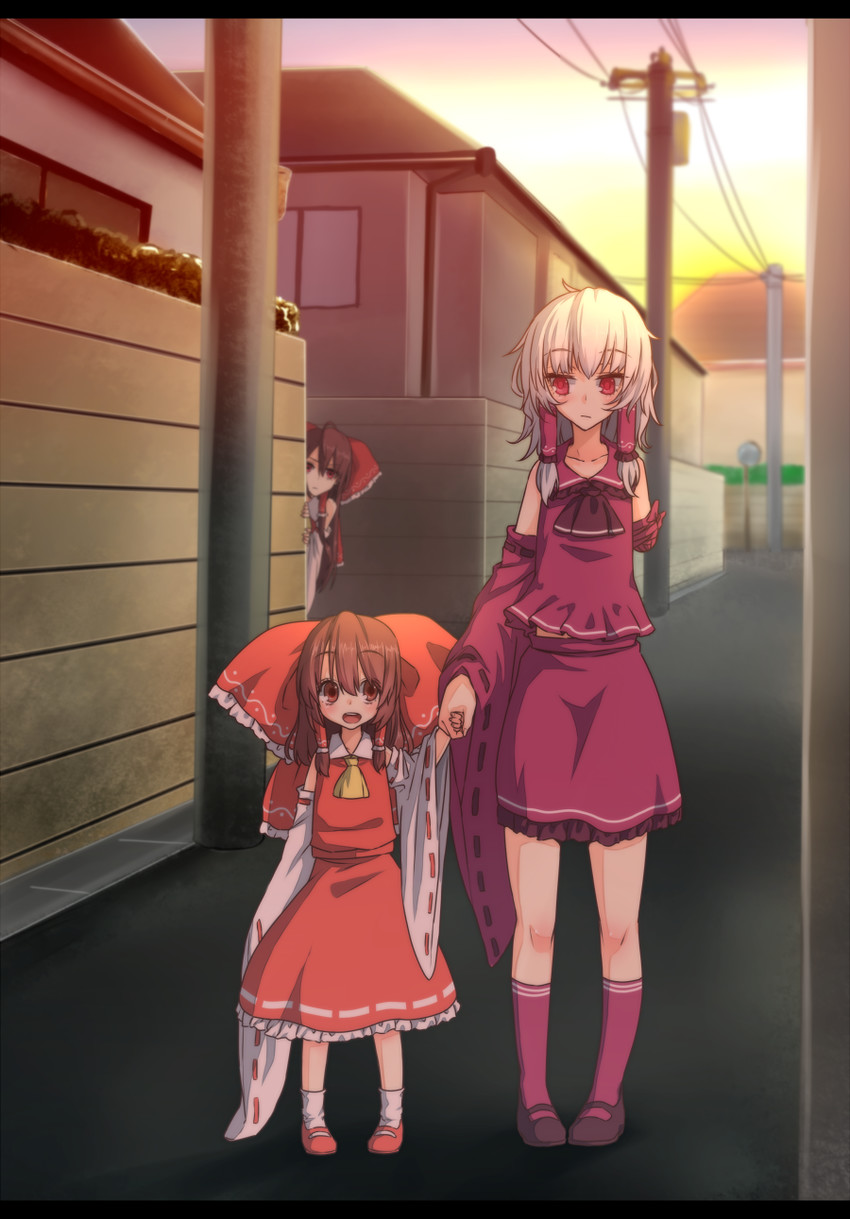 hakurei reimu and maga-reimu (touhou and 1 more) drawn by rion_(glayjirobass)
