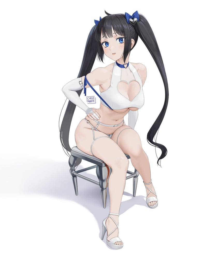 hestia (dungeon ni deai wo motomeru no wa machigatteiru darou ka) drawn by carlo_montie