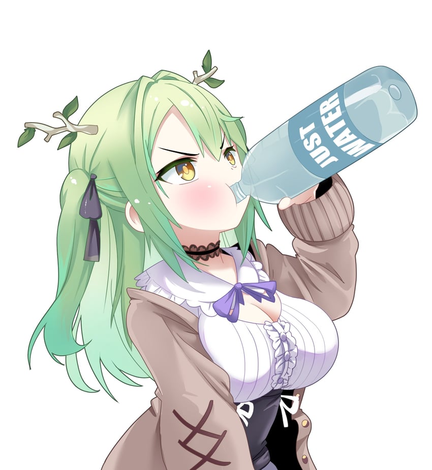 ceres fauna (hololive and 1 more) drawn by riqcrow