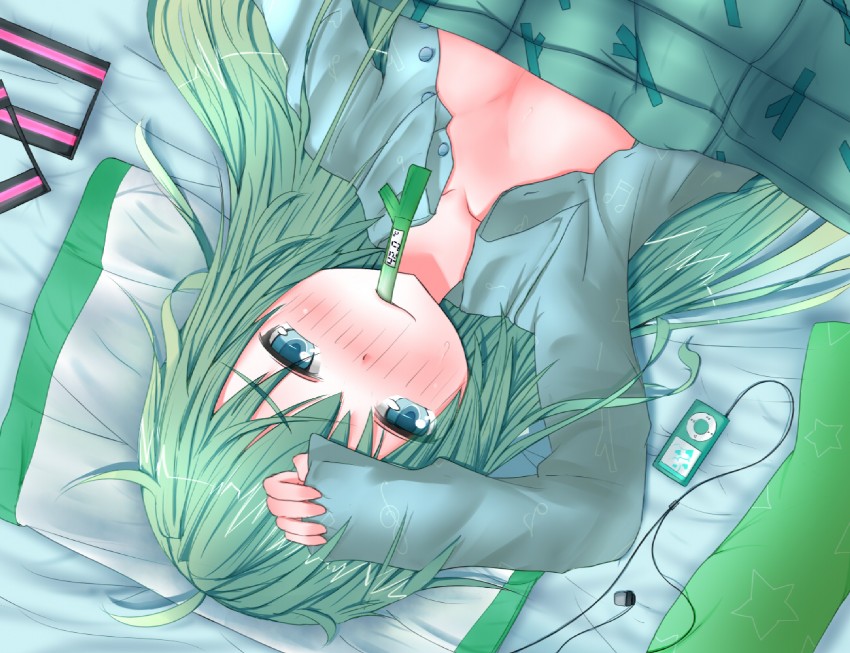 hatsune miku (vocaloid and 1 more) drawn by shimeno_puni