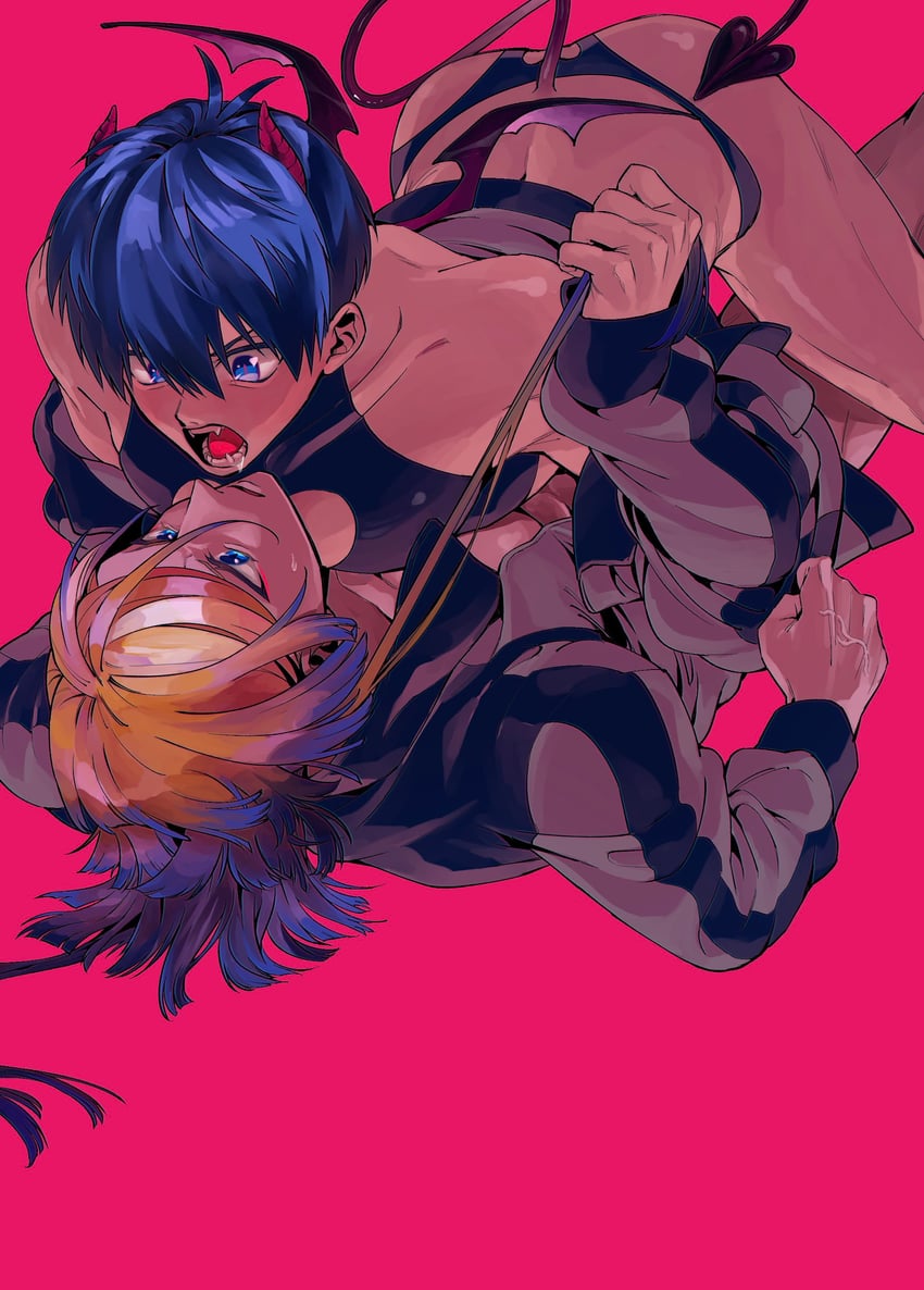 isagi yoichi and michael kaiser (blue lock) drawn by bl_komesuki